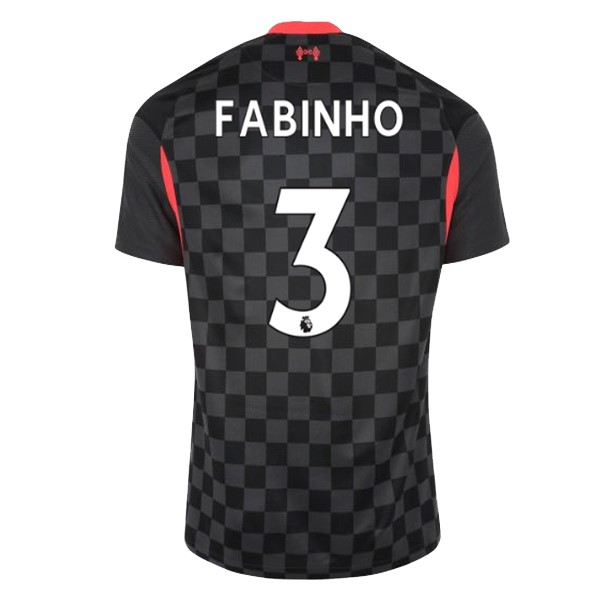 Camiseta Liverpool NO.3 Fabinho Tercera equipo 2020-2021 Negro